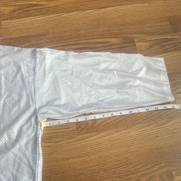 NHL Chicago Blackhawks White Jersey Meijer 8 Adult Mesh Small 3/4 Sleeve NWOT - Picture 6 of 7